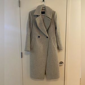 Club Monaco Gray Wool Coat - Size Medium